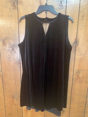 Umgee Black Velvet Mini Dress